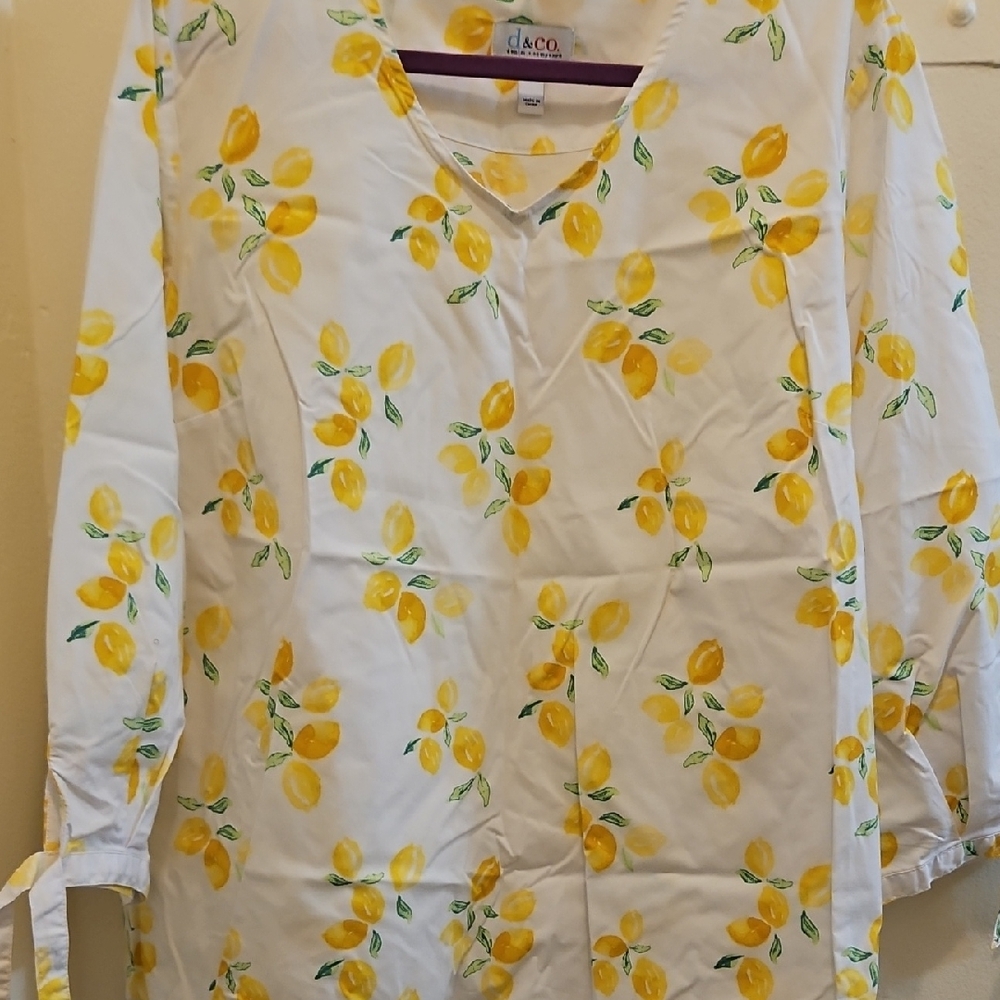 Lemon Print Women's Top